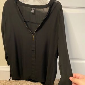 Chiffon black blouse